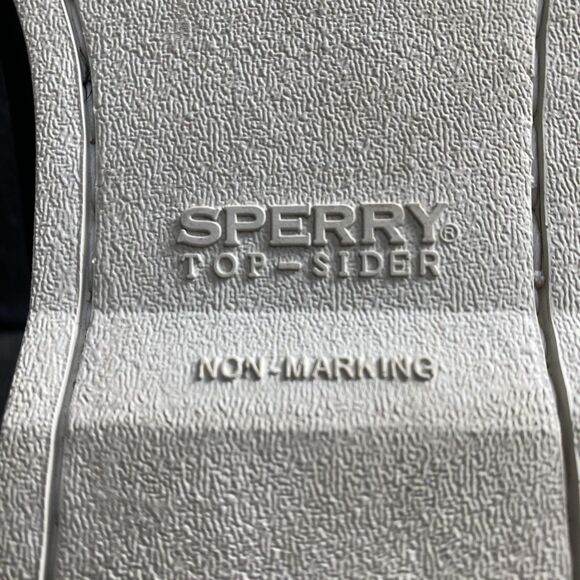 Sperry Men's Gold Cup Original Boat Shoe Black Red Yellow String Leather Mens 13 - Picture 3 of 9